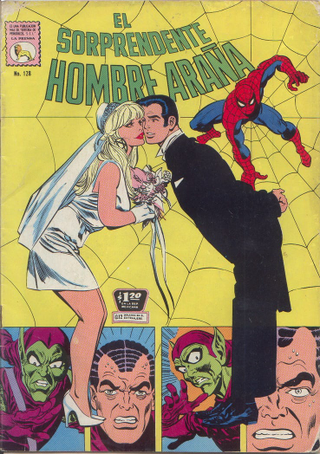 Cover of El Sorprendente Hombre Araña No. 128.